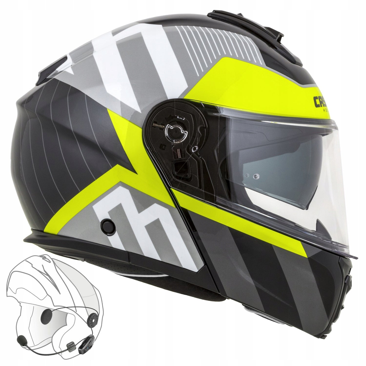 Helmet Motorcycle Jaw Fiber Cassida Modulo XS under intercom ECE-06 P/J Manufacturer's catalog number M140-1889-XS Pinlock Ready