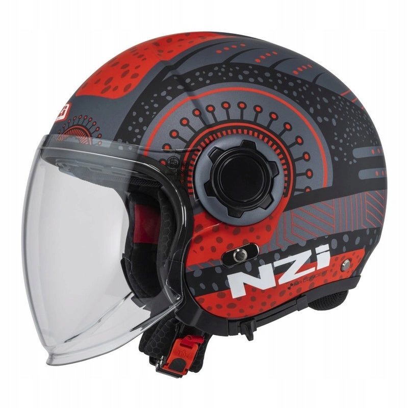 Helmet NZI RINGWAY 2 DUO ANTERA ANTRACITE RED MATT grey red FREEBIES
