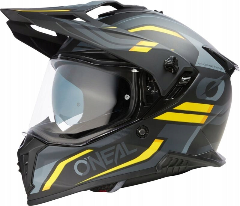 Helmet O´Neal A-SRS SPIKE charm/gray/yellow XL 61/62 cm quad adventure +pinlock
