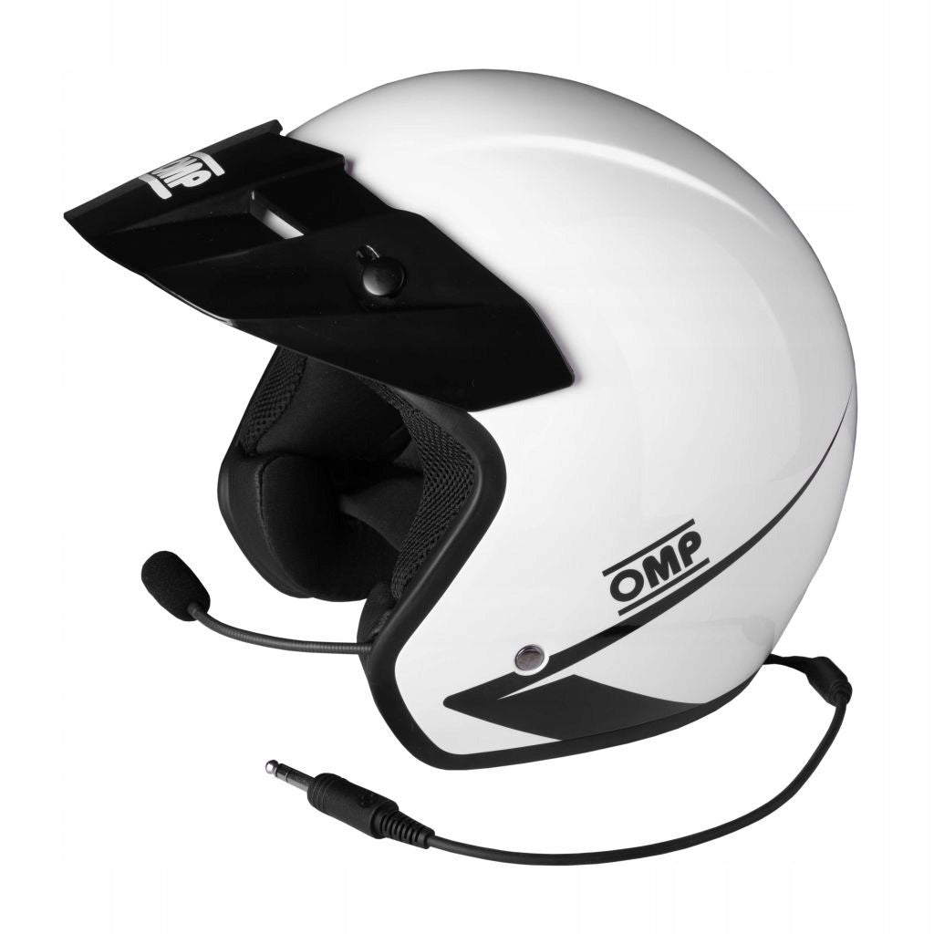 Helmet OMP Star-J with intercom KJS ECE 22.05 white size. L