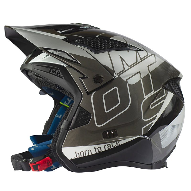 Helmet Open MOTS JUMP UP03 TRIAL Quad Scooter Size S Black with Blend
