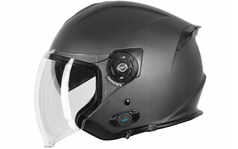 Helmet PALIO 2.0 Bluetooth SOLID Matt Titanium size S ORIGINE