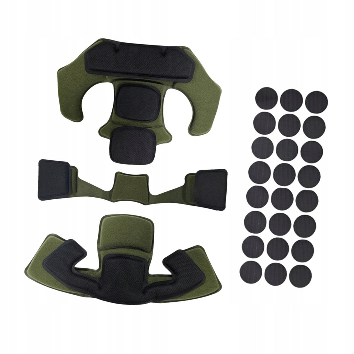 Helmet Padding Kit Soft Breathable Multifunctional Lightweight Parts Green Manufacturer no brand
