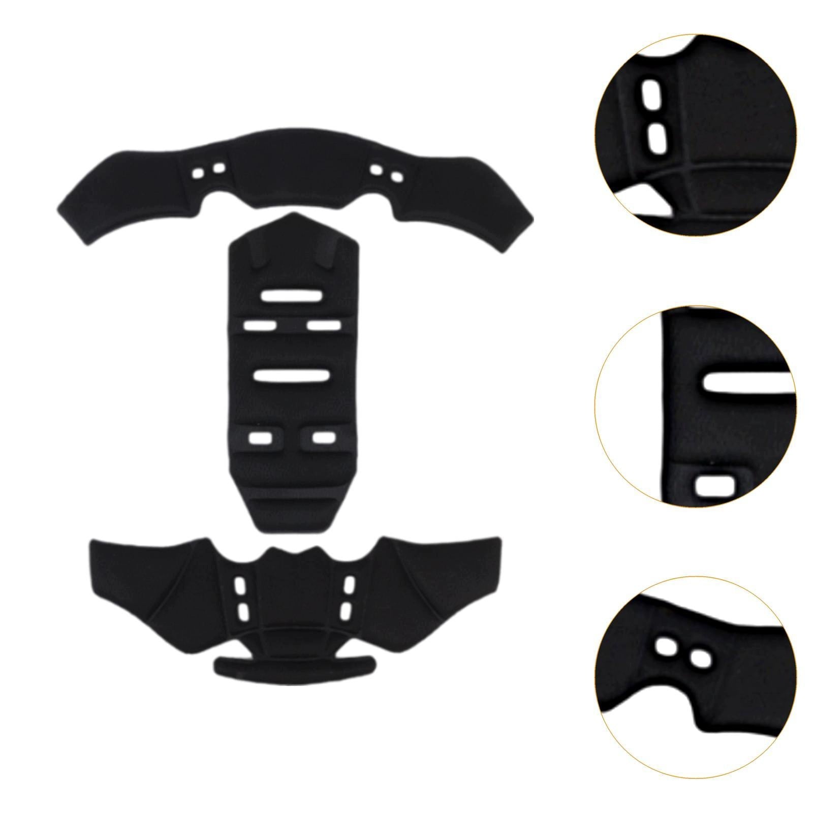 Helmet Padding Kit Soft Helmet Pads Replacement Universal Foam Pads Black Manufacturer no brand