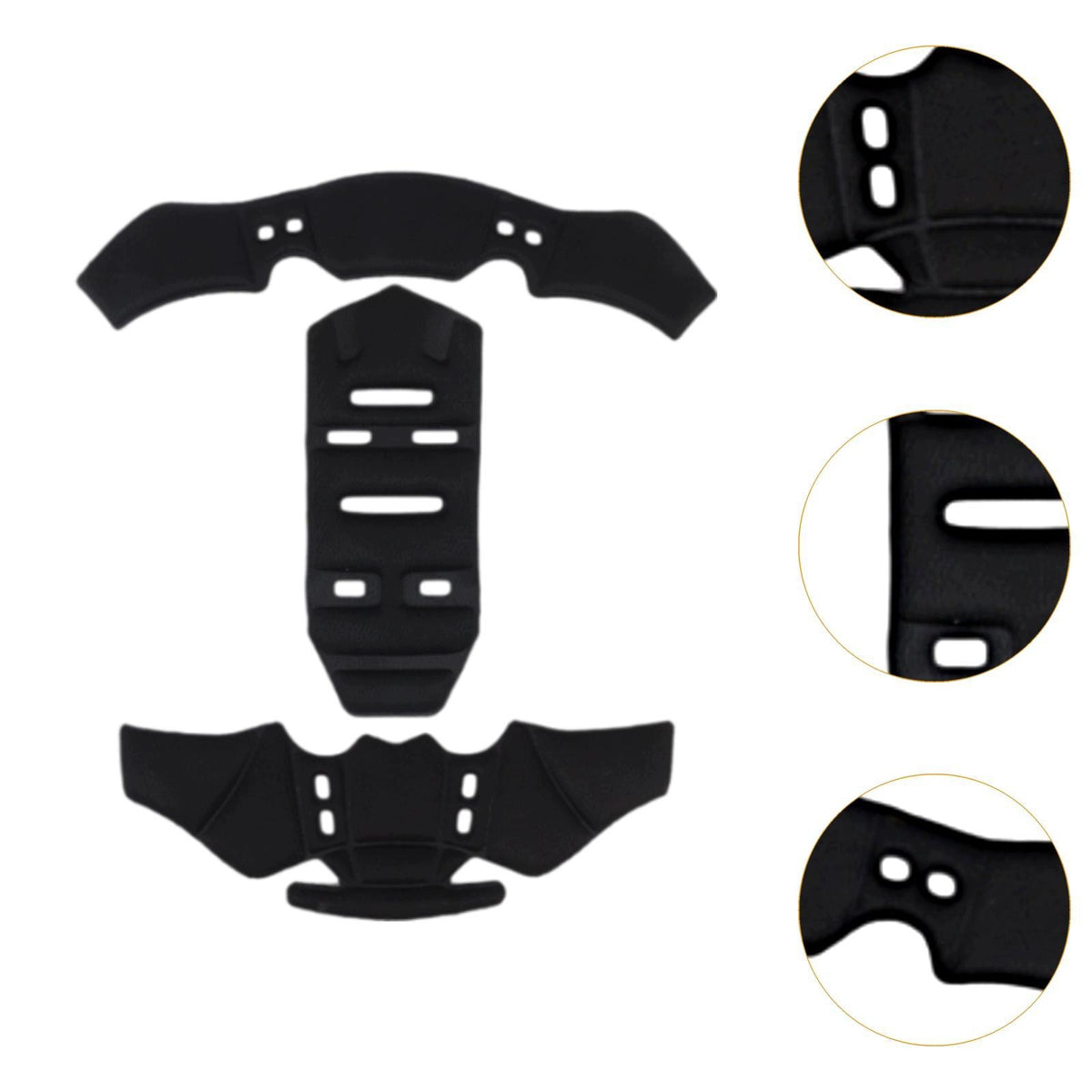 Helmet Padding Kit Soft Helmet Pads Replacement Universal Foam Pads Black Manufacturer no brand