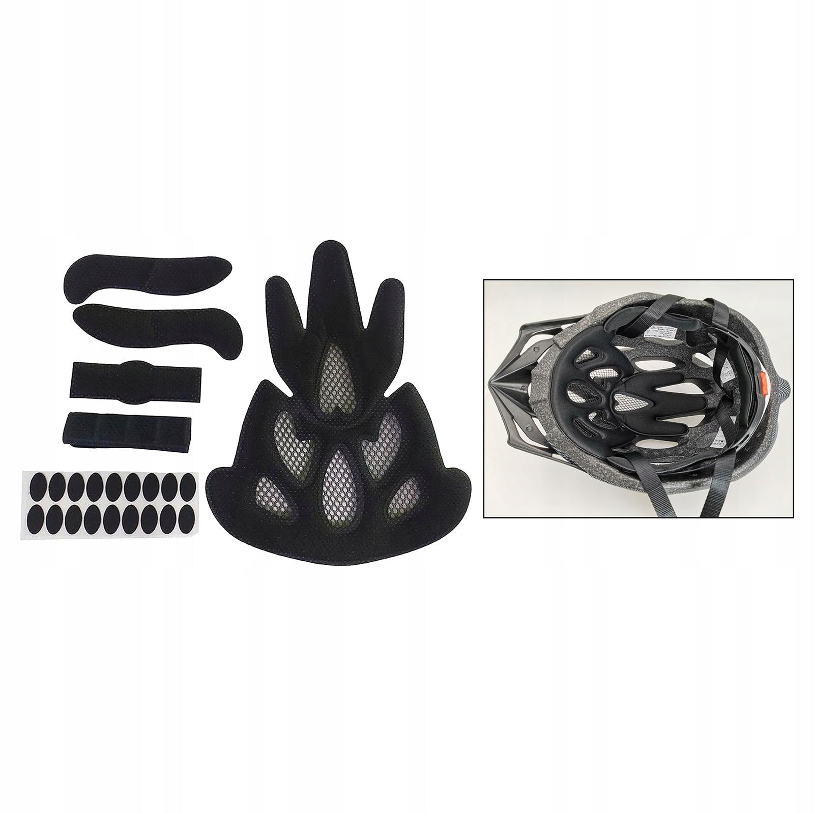 Helmet Padding Kits Bicycle Safety Crash Hat Replacement Foam Flame Shape