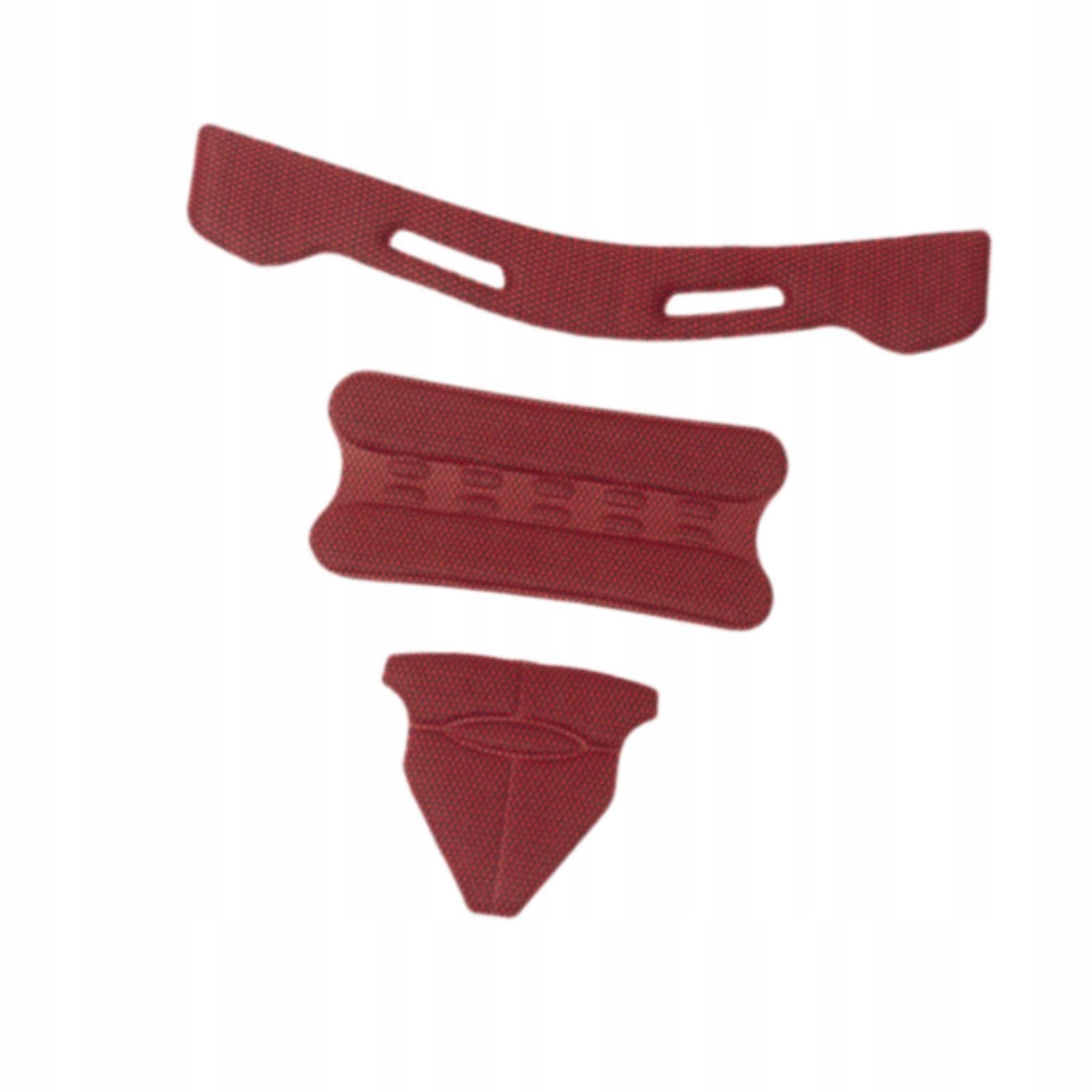 Helmet Pads Comfortable Replacement Pads Riding Accessory Helmet Red Manufacturer no brand