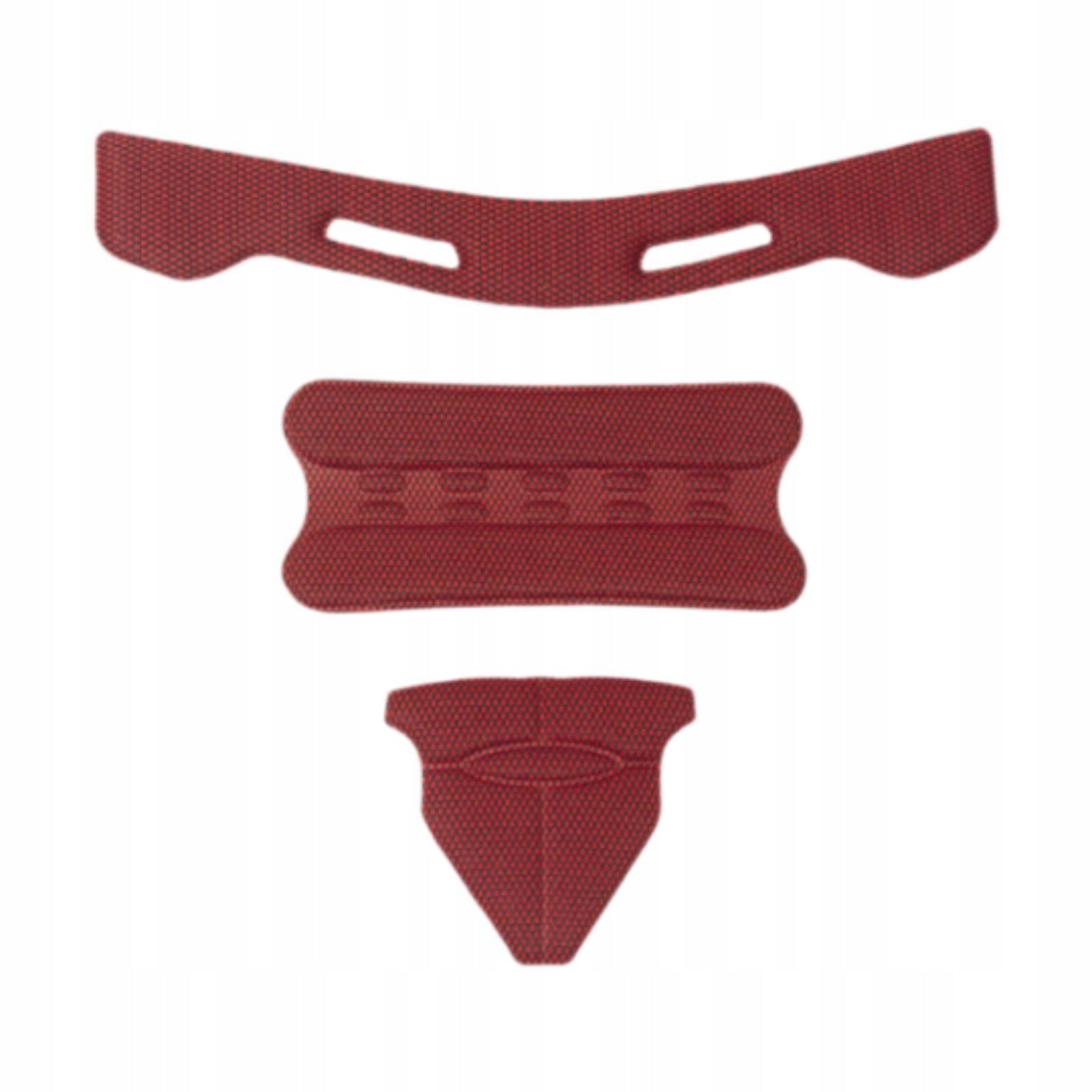 Helmet Pads Comfortable Replacement Pads Riding Accessory Helmet Red