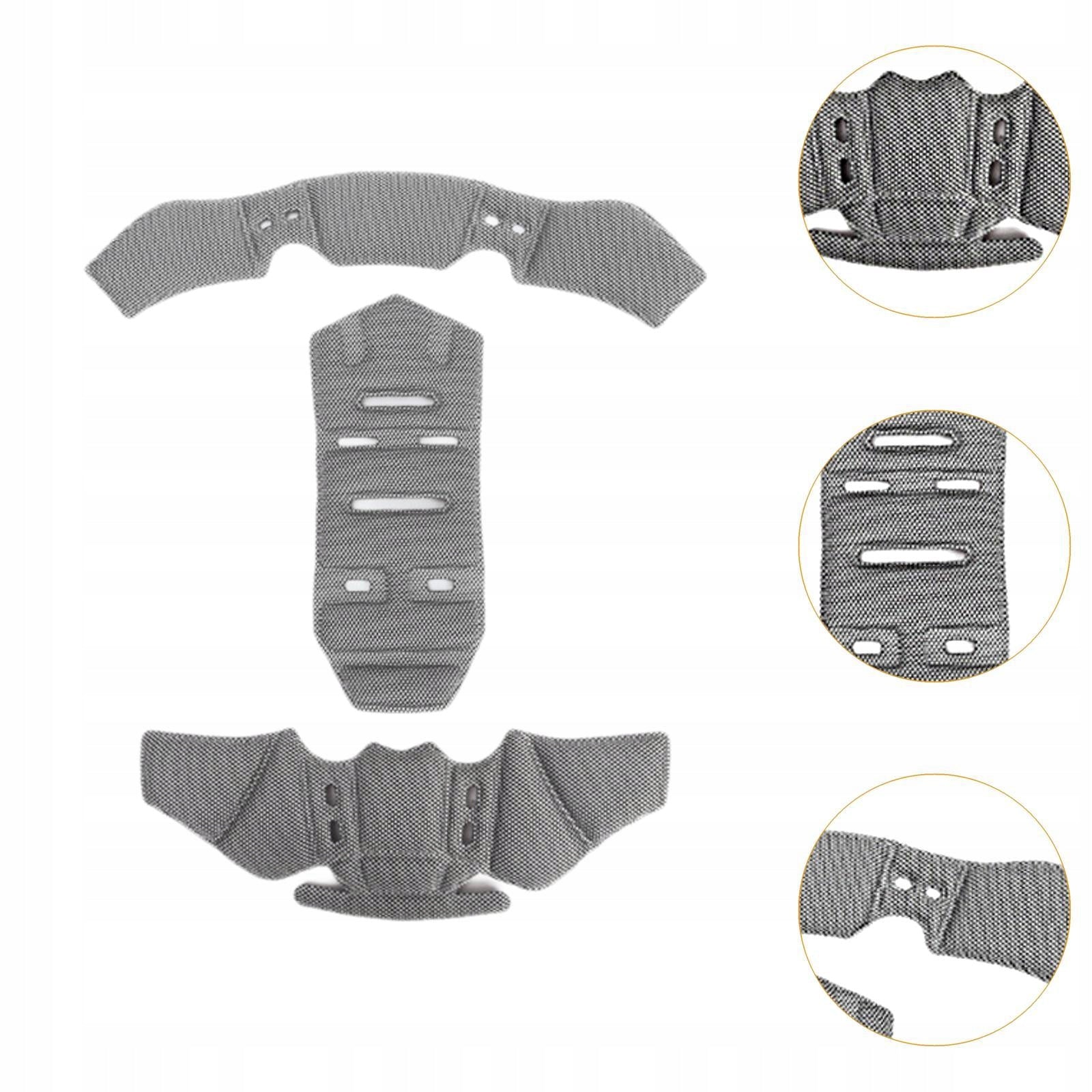 Helmet Pads Comfortable Reusable Insert Breathable Universal Helmet Grey Packaging status original