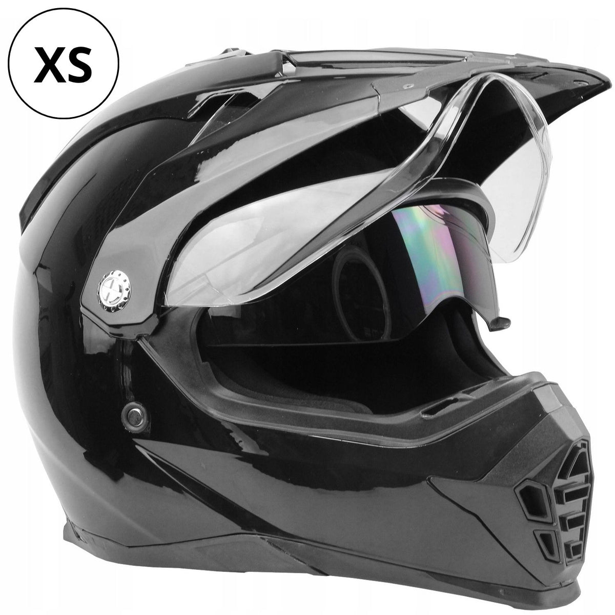Helmet WL-901 XS Black Cross Enduro Atv Quad Blenda Glass Approval