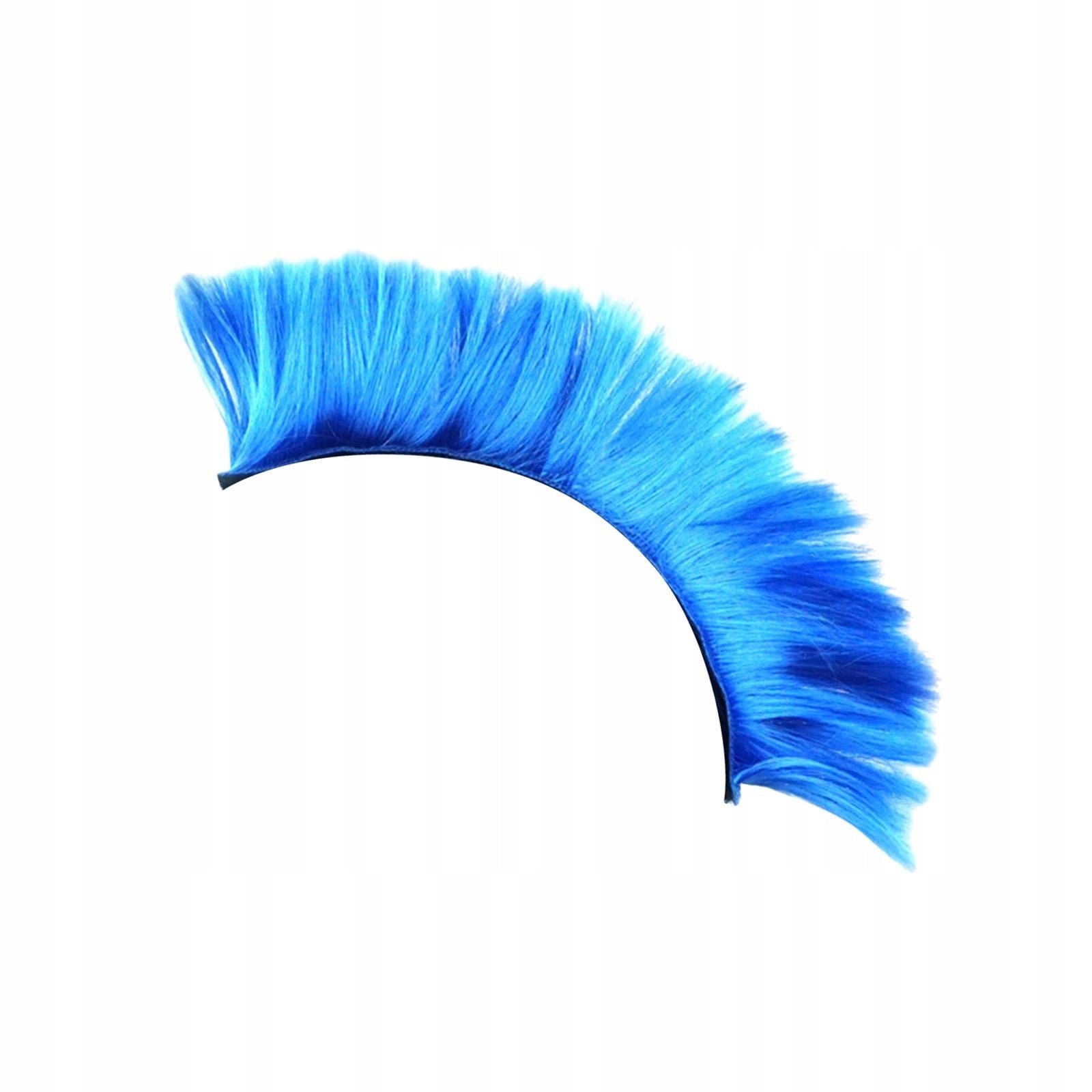 Helmet Wigs, Helmet Hair Patches, Cosplay Party Hairpiece, Skinhead Blue