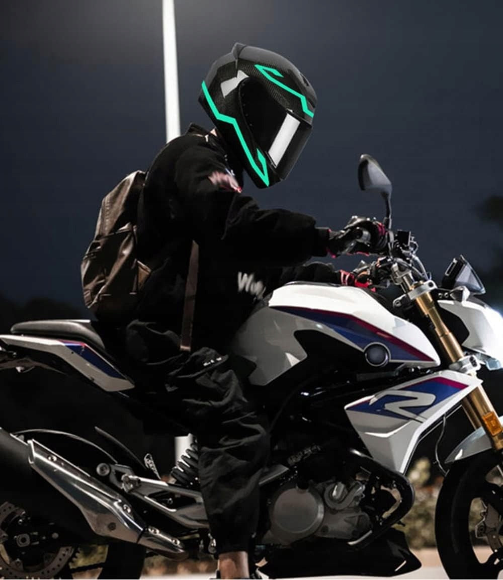 Helmet backlight led lighting for motorcycle helmet tape Size universal