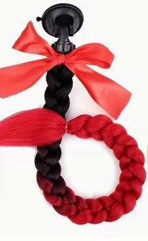Helmet braid for suction cup BLACK RED ombre motorcycle quada crossa Manufacturer no brand