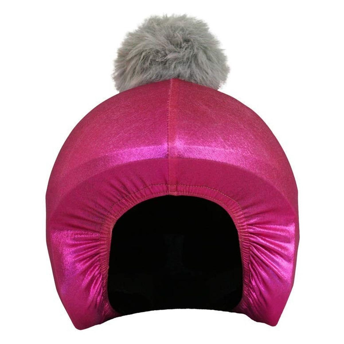 Helmet cover - pink/grey - universal - with pompom Manufacturer OMP