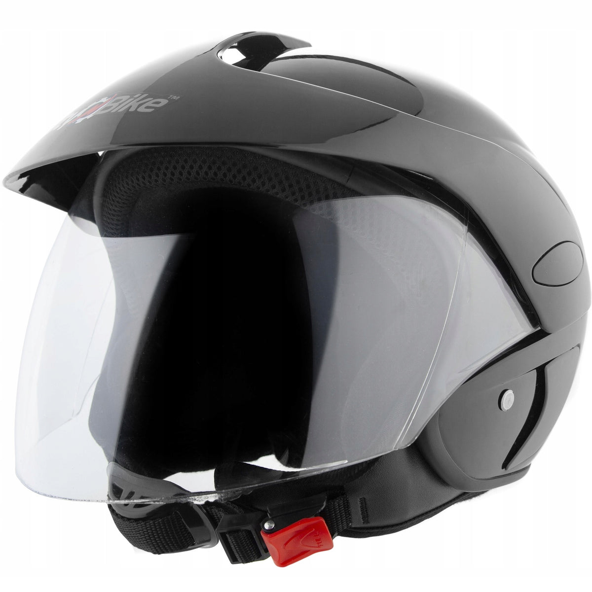 Helmet for Scooter, Scooter, Moped, Bike, Size M black gloss