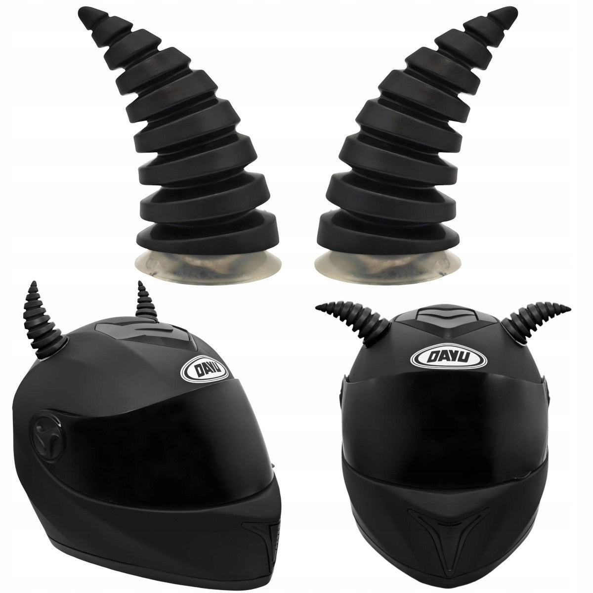 Helmet horns colors 2 pcs black Manufacturer no brand