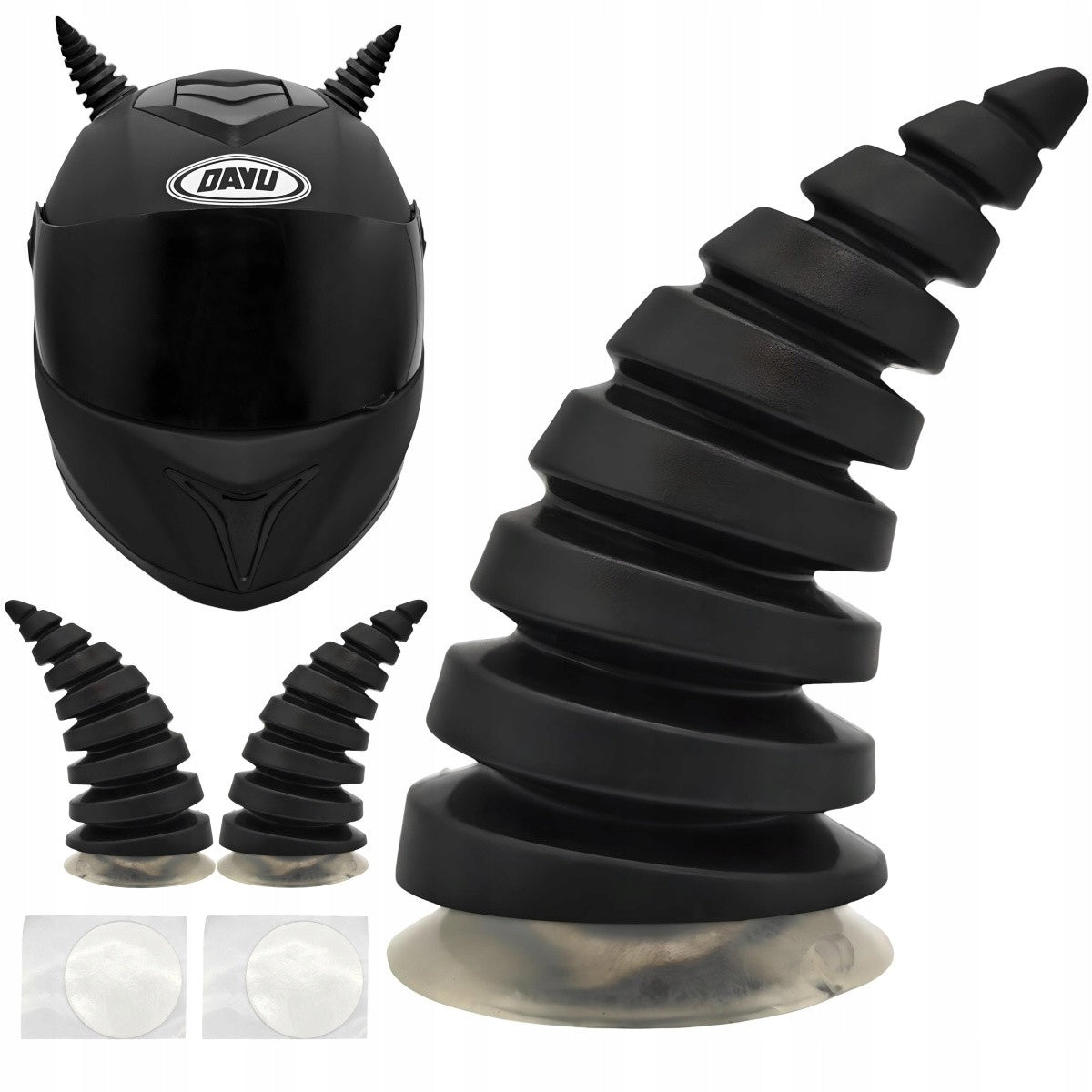Helmet horns colors 2 pcs black