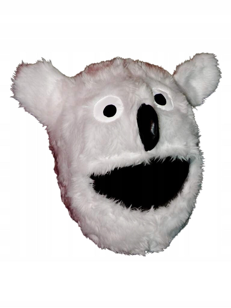 Helmet ornament cap Fuzzy White