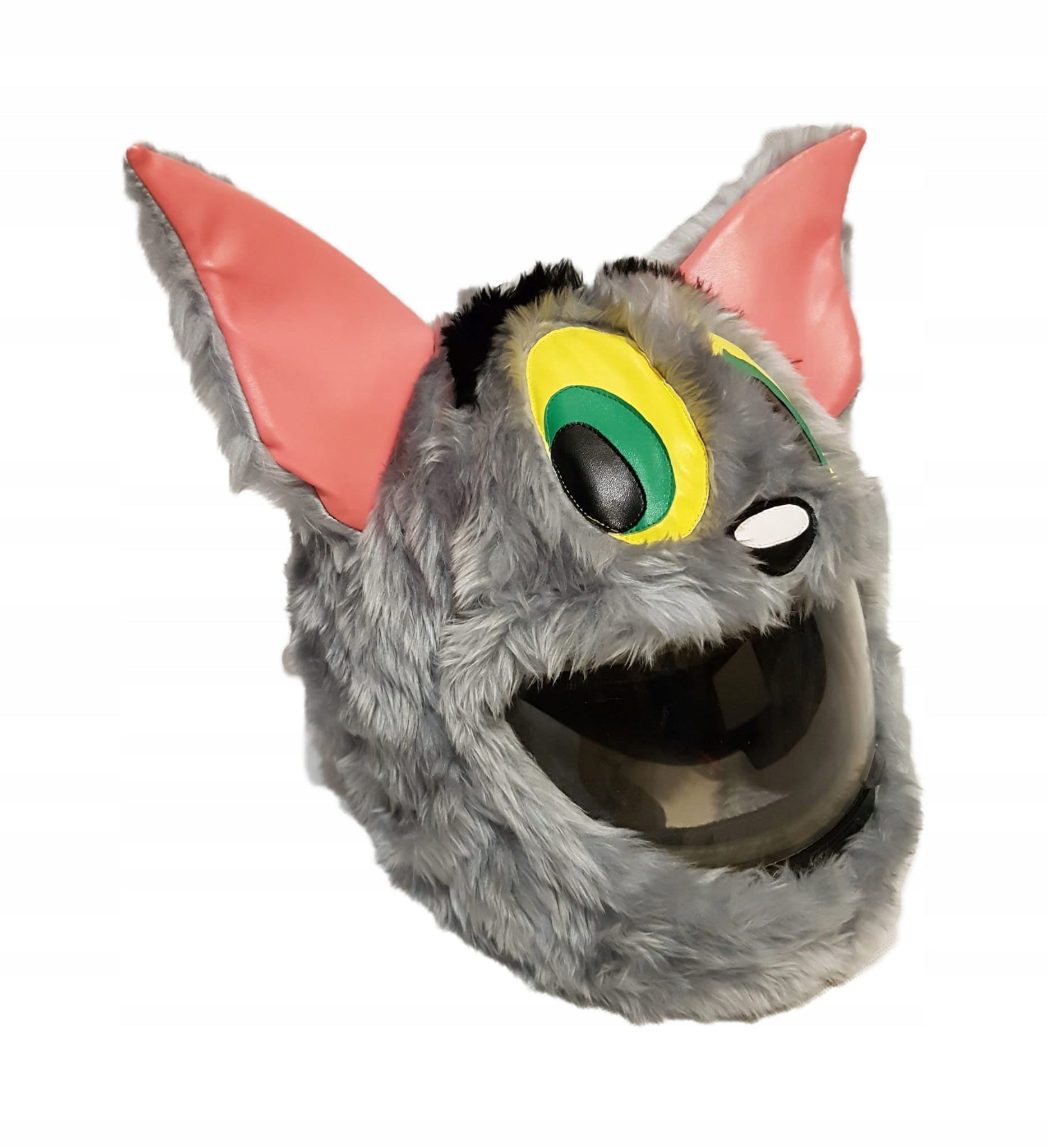Helmet ornament cap GREY MONSTER CAT TOM Manufacturer no brand