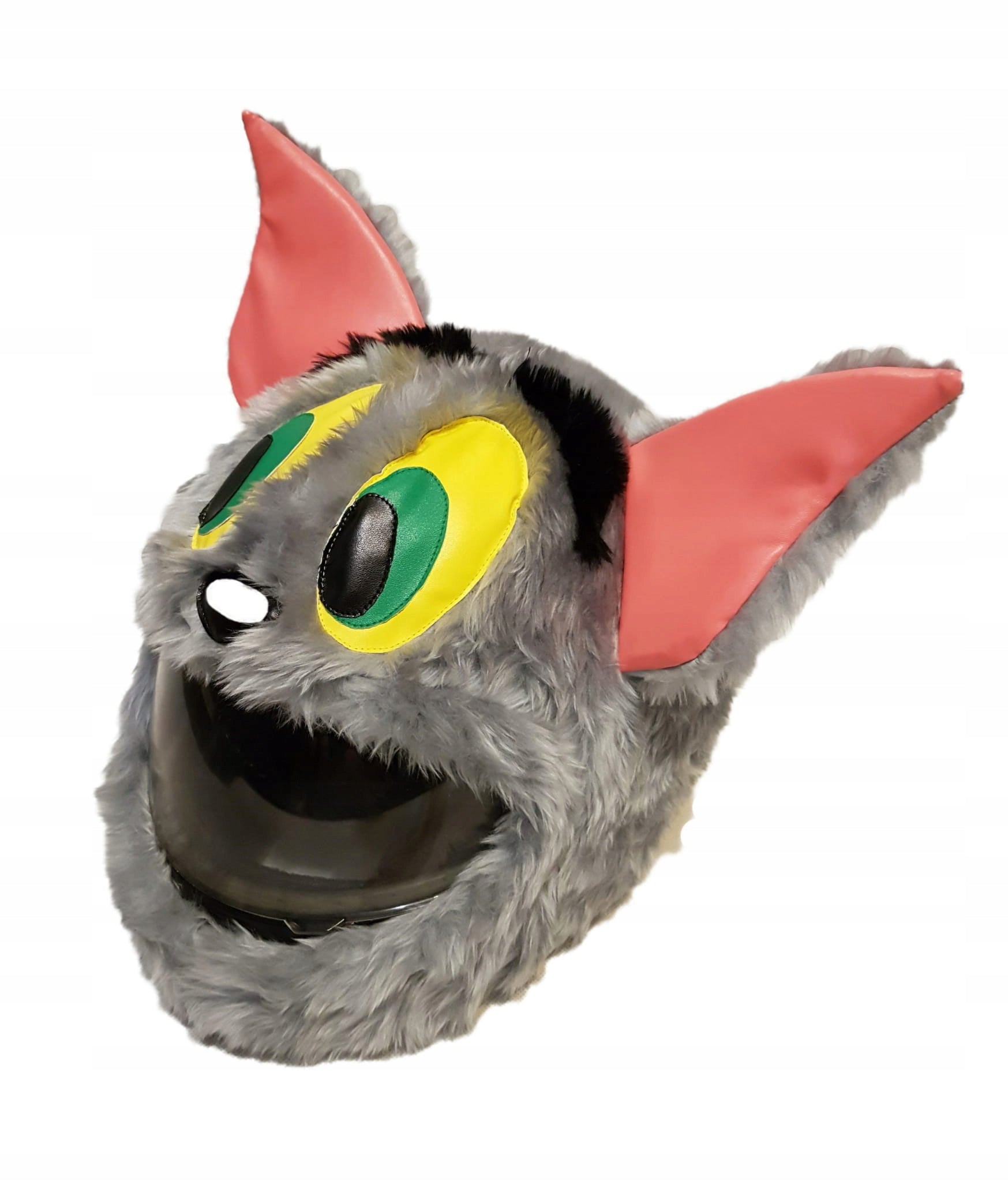 Helmet ornament cap GREY MONSTER CAT TOM