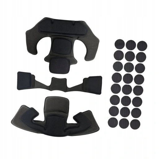 Helmet padding set, cushion inserts, anti-collision padding, black Manufacturer no brand
