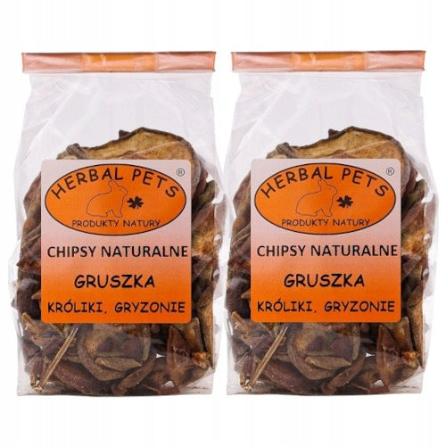 Herbal Pets Natural Pear Chips 75g X2 Set