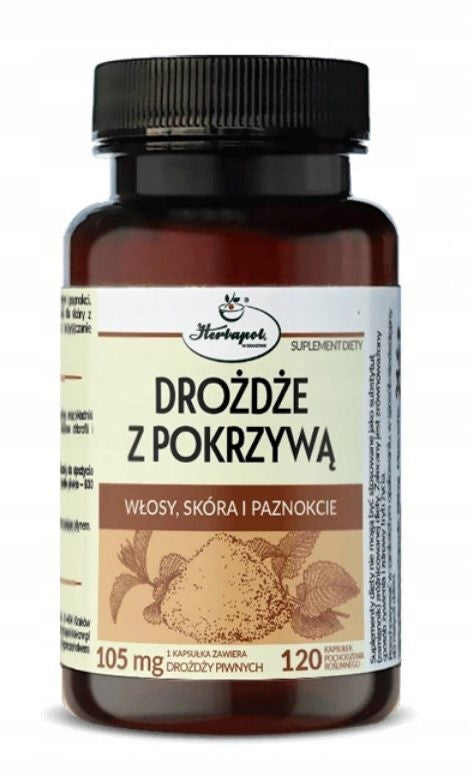Herbapol Kraków, Yeast with Nettle, 120 capsules Brand Herbapol Kraków