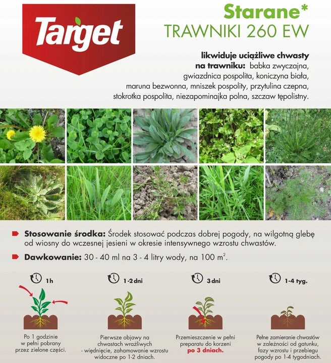 Herbicide OLD TARGET 100ml Weed Killer Weed Lawn Garden Manufacturer Target