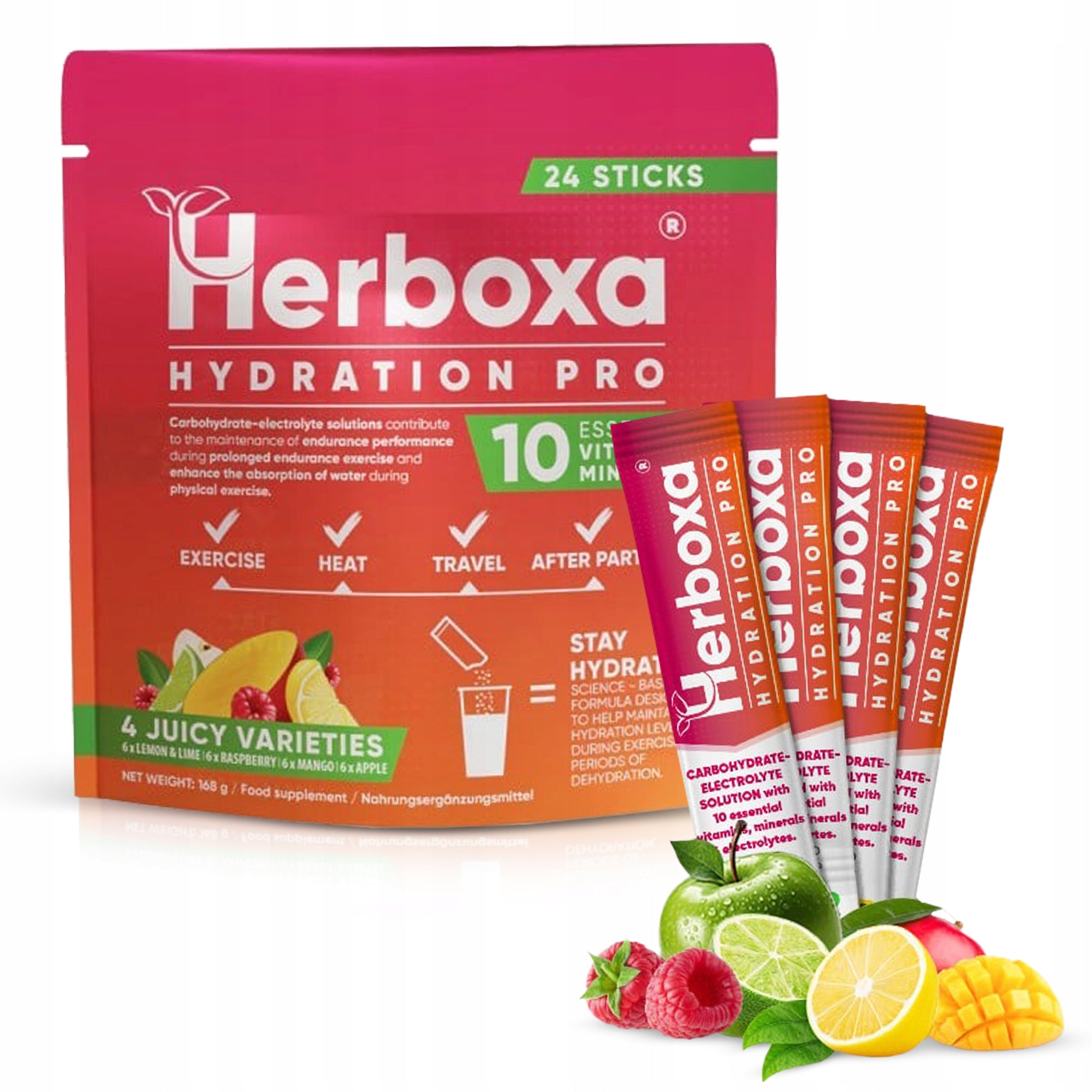 Herboxa Hydration Pro Elektrolity Izotonik Saszetki - 24x7g
