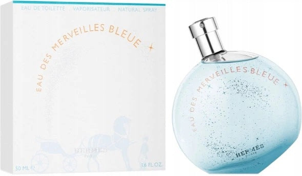 Hermes Eau Des Merveilles Bleue 50ml EDT Eau De Toilette Women's Perfume