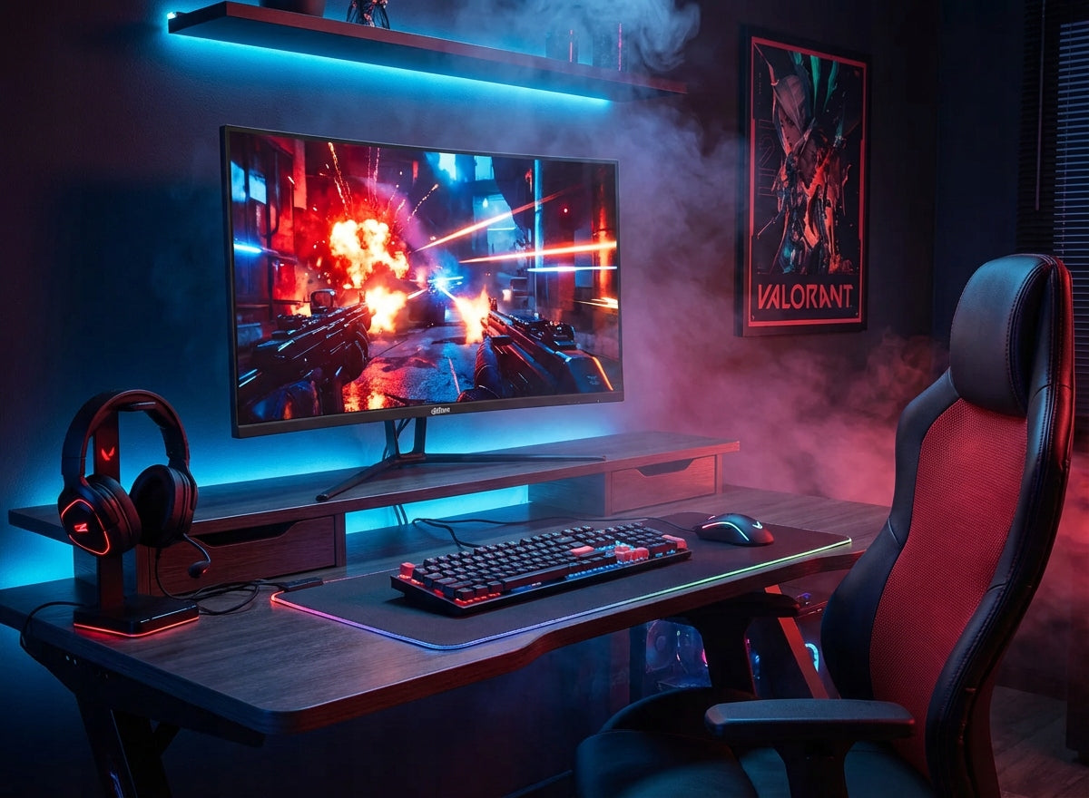 Herní zakřivený LED monitor DAHUA 32 palců 180 Hz 1MS DP HDMI VA HDR10+ Brand Dahua