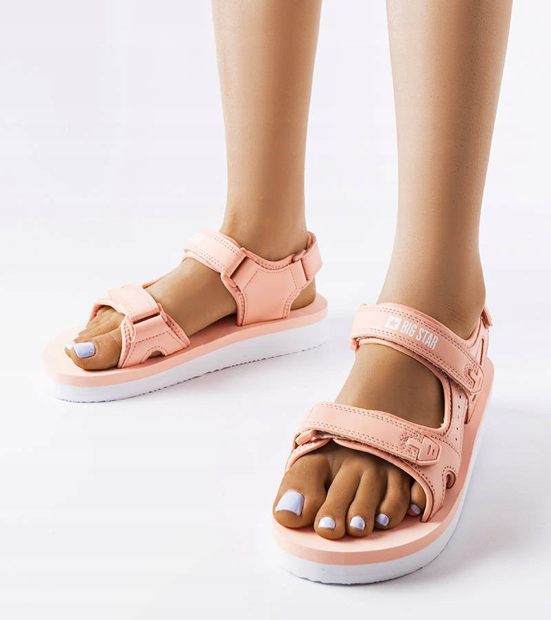 Sandalen für Damen Big Star 1207421, rosa 