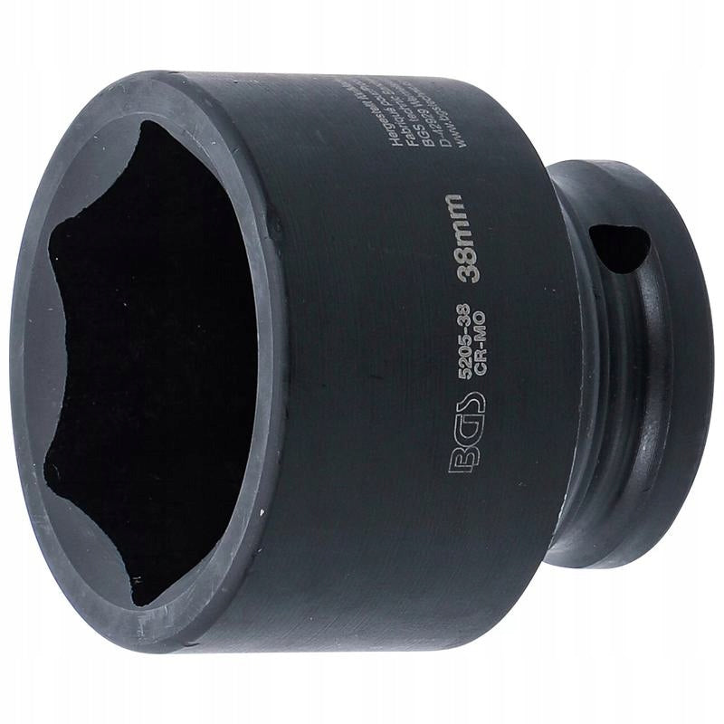 Hexagonal impact cap 38 mm, 12,5 mm (1/2"), BGS 5205-38