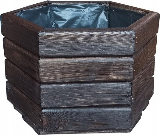 Hexagonal planter 40 cm Heavy 4 kg Ready Packaging status original