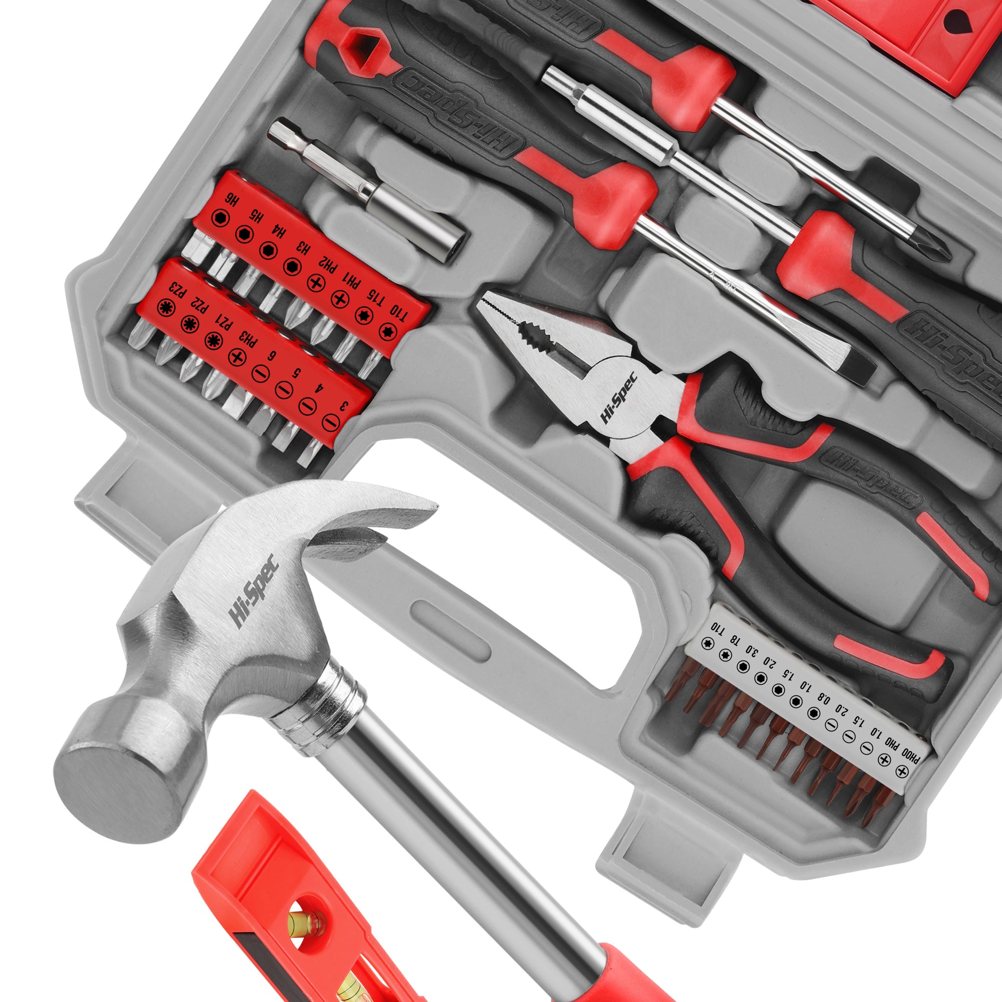 Hi-Spec 42pc Red Home DIY Repairs Hand Tool Kit Box Set. Household & Office EAN (GTIN) 884540162257