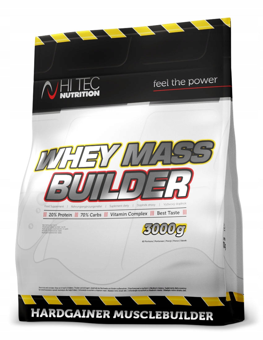 Hi TEC Whey Mass Builder - 3000 g GAINER MASS XXL