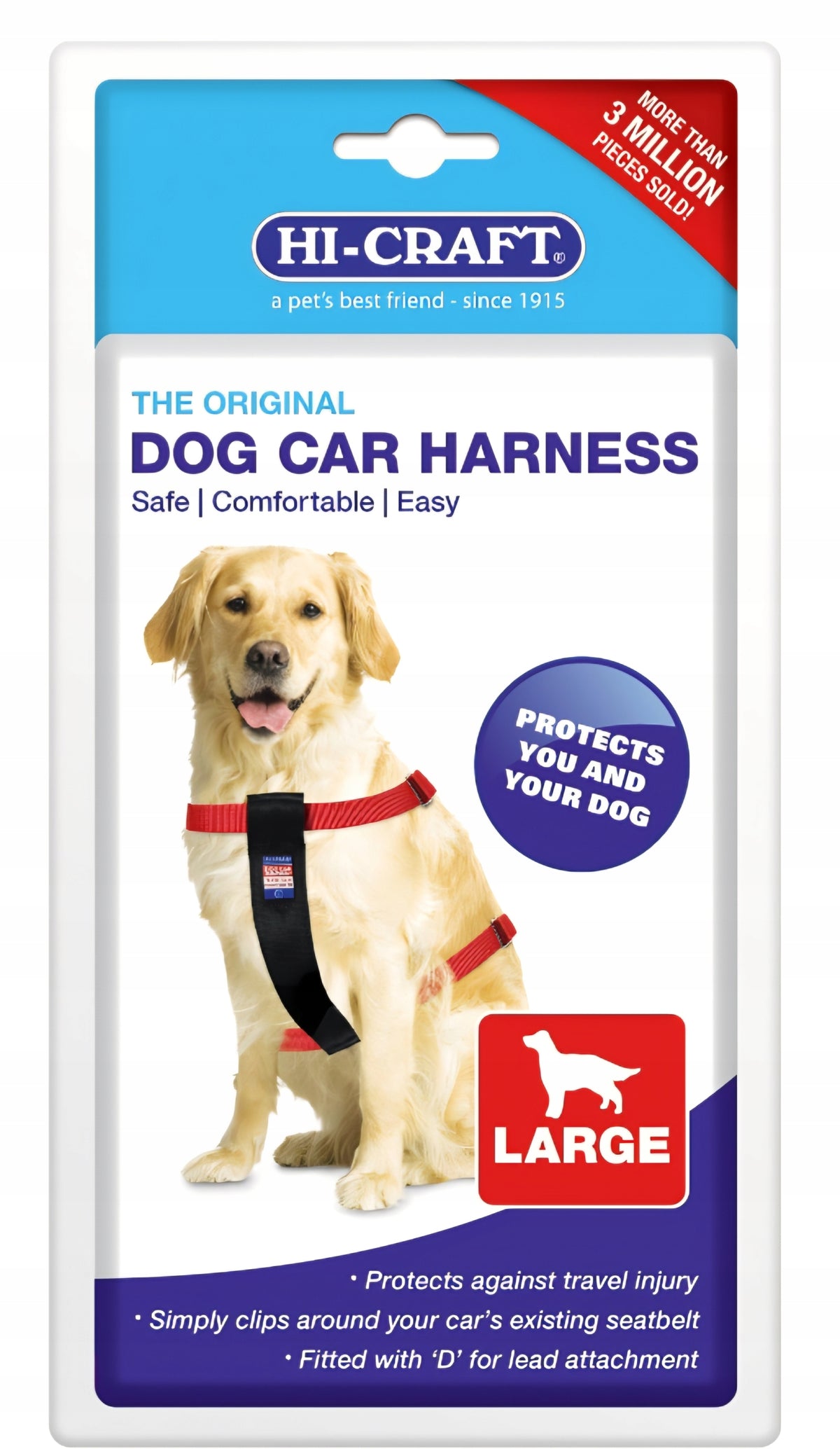 Hi-craft Dog Harness Car Safety Large Size L 90cm