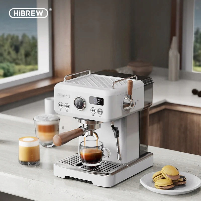 HiBREW H10 Plus 20Bar Semi-Automatic Express 1230W with Steam Nozzle Packaging status original