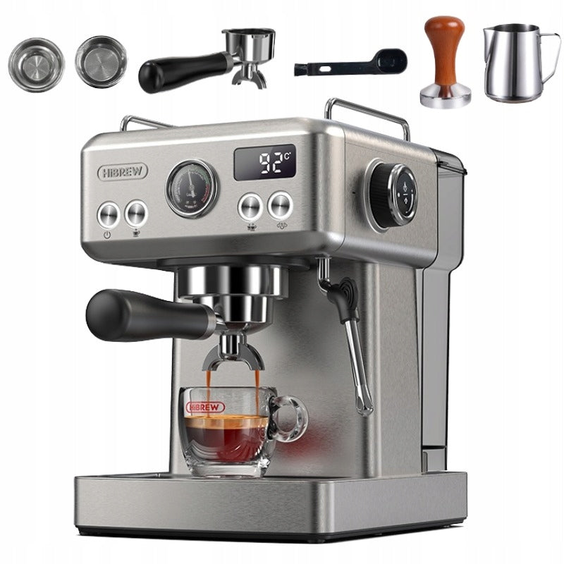 HiBREW H10A 19Bar Semi Automatic Coffee Maker Programmable Pre Infusion
