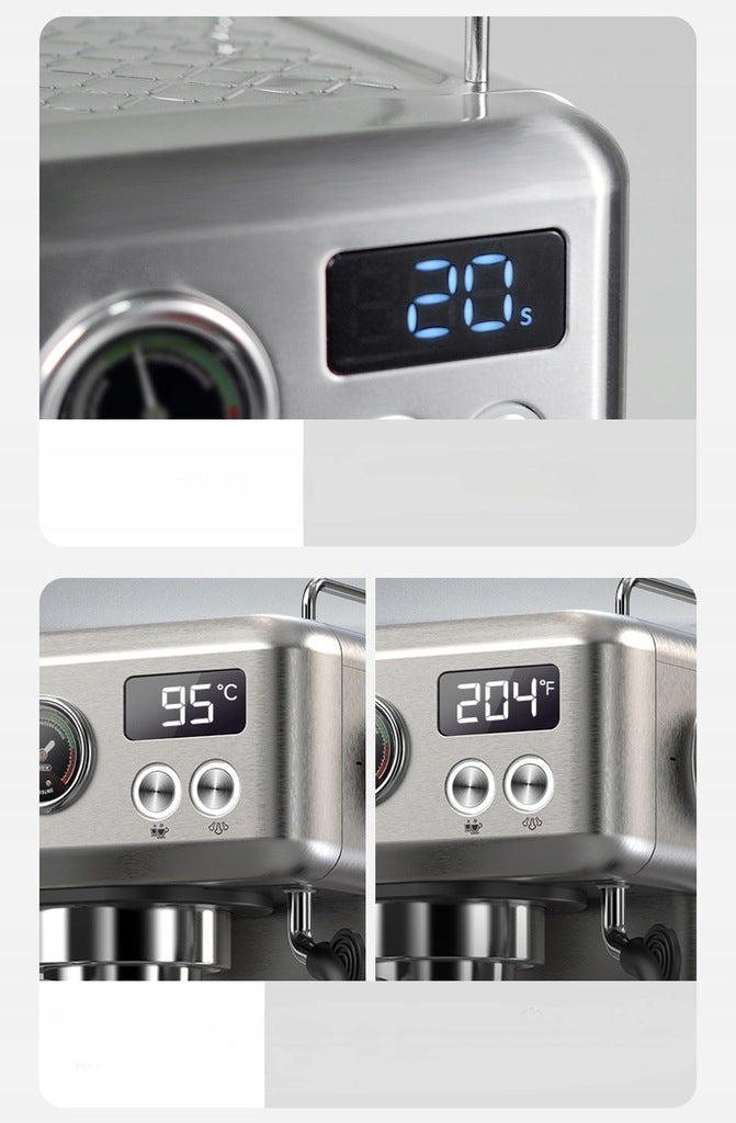 HiBREW H10A Semi Automatic Espresso Coffee Machinewith Milk Frother 20Bar Brand HiBREW