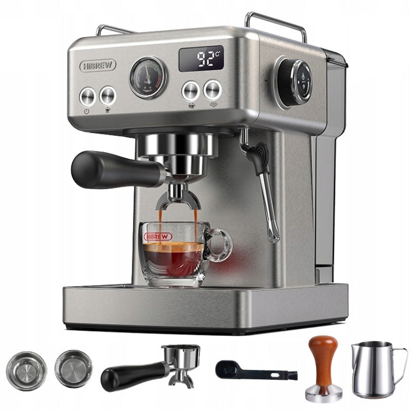 HiBREW H10A Semi Automatic Espresso Coffee Machinewith Milk Frother 20Bar