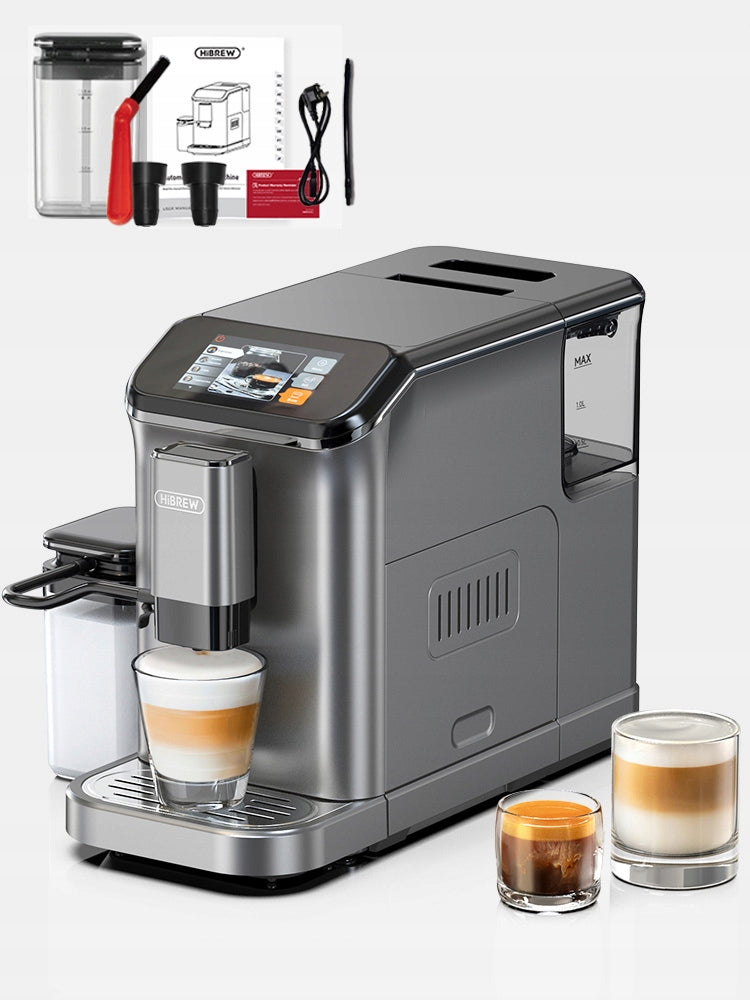 HiBREW H16 Fully Automatic Espresso Machine Cappuccino With Grinder 20 bars Packaging status original