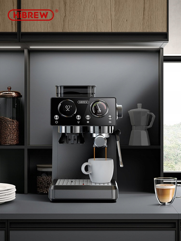 HiBREW H20 20Bar Espresso Maker With Grinder 1350W Dual Hot Cold Extraction Packaging status original