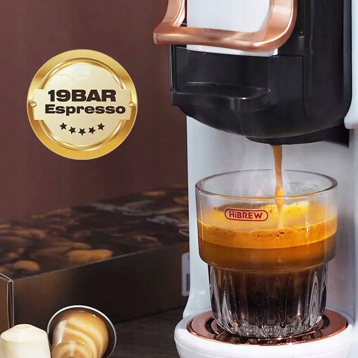 HiBREW H2B 5 in 1 Multiple Capsule Coffee Machine 20Bar H2B white Brand HiBREW