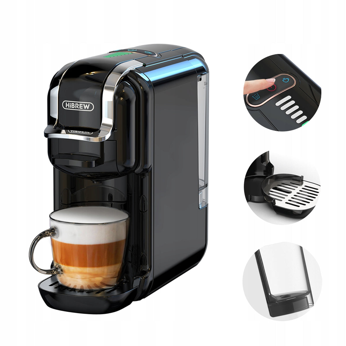 HiBREW H2B 5 in 1 Multiple Capsule Coffee Machine 20Bar H2B