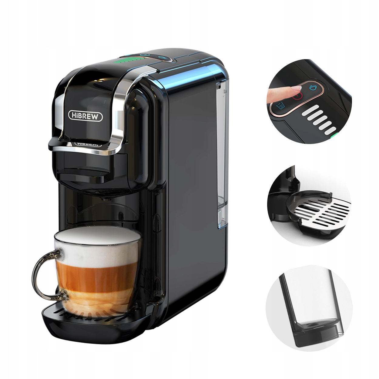 HiBREW H2B 5 in 1 Multiple Capsule Coffee Machine 20Bar H2B