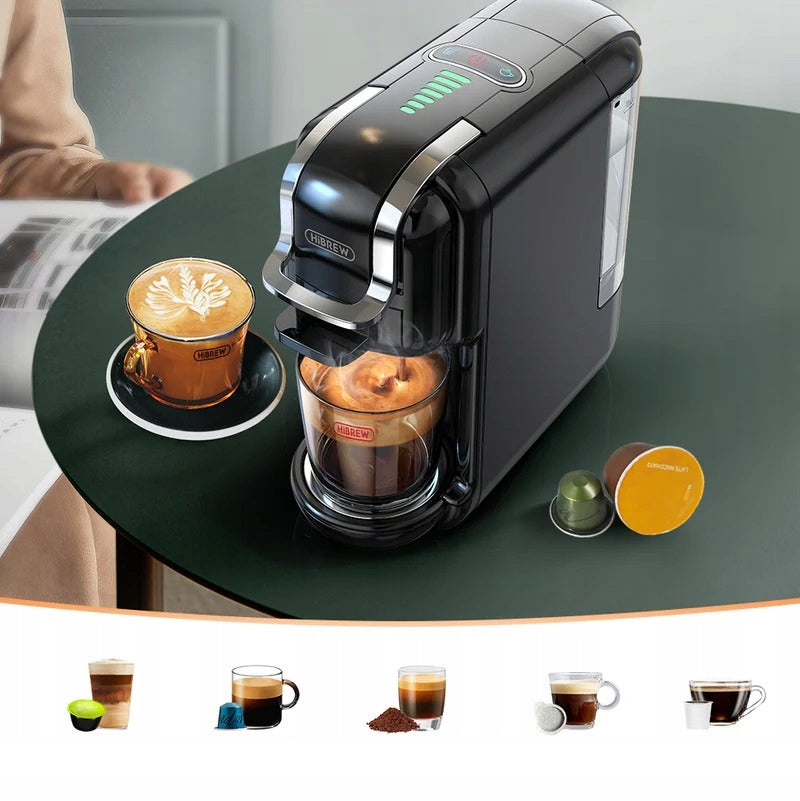 HiBREW H2B 5in1 Coffee Machine 19Bar Espresso Maker Hot Cold Compatible Packaging status original