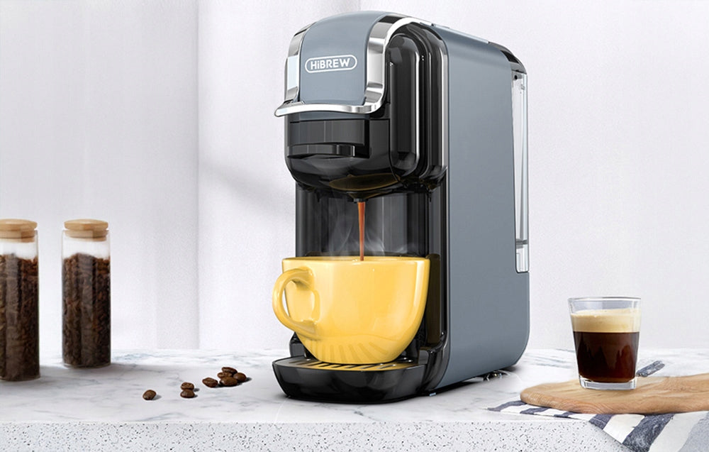 HiBREW H2B Capsule Coffee Maker 5in1 19 Bar 1450W Grey Manufacturer code H2B