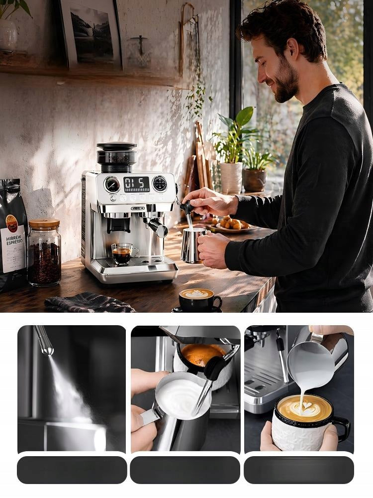 HiBREW H7 Lite Pressure Coffee Maker With Built-in Grinder 20bar 1350W Packaging status original