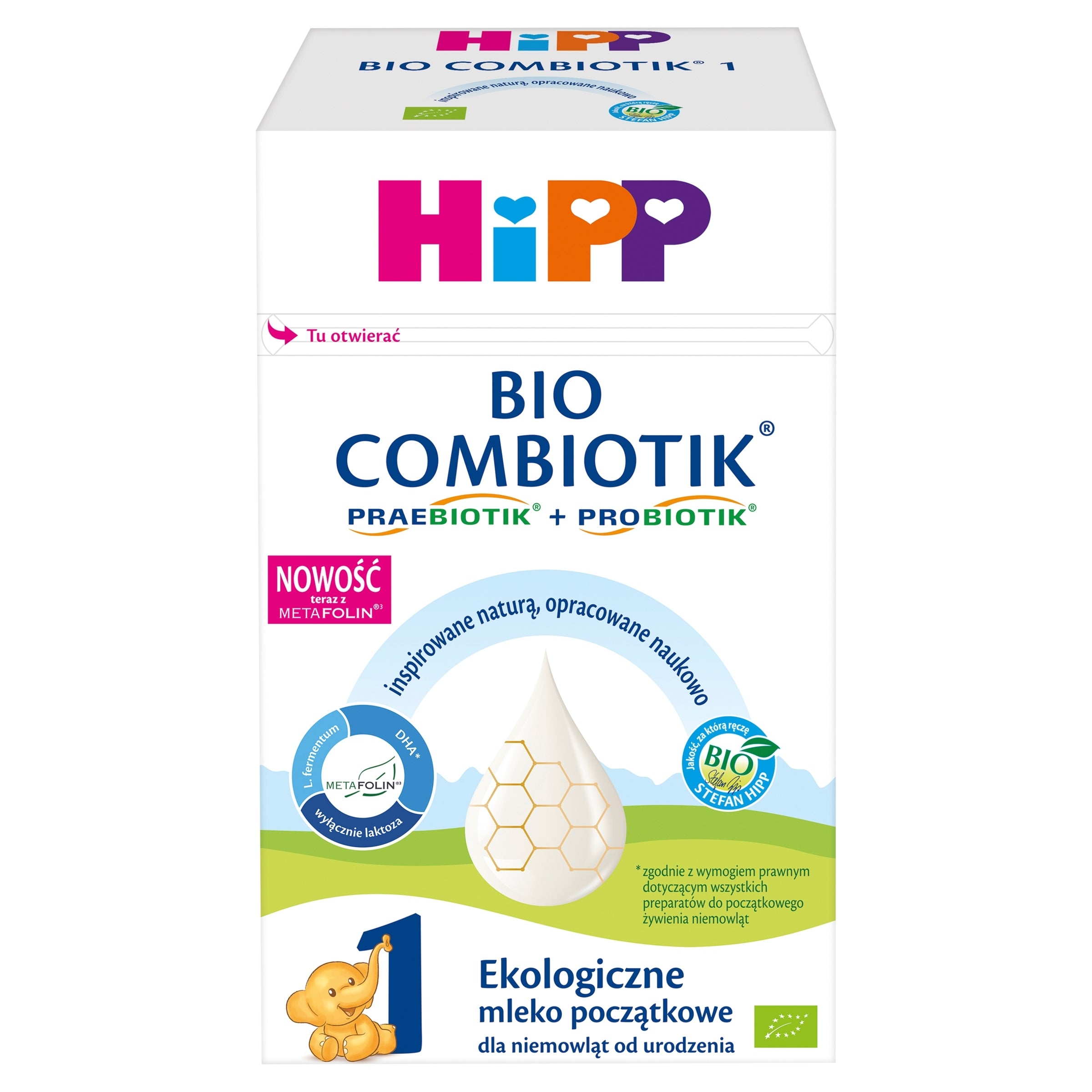 HiPP 1 BIO Combiotik Initial milk for infants 550 g Brand Hipp